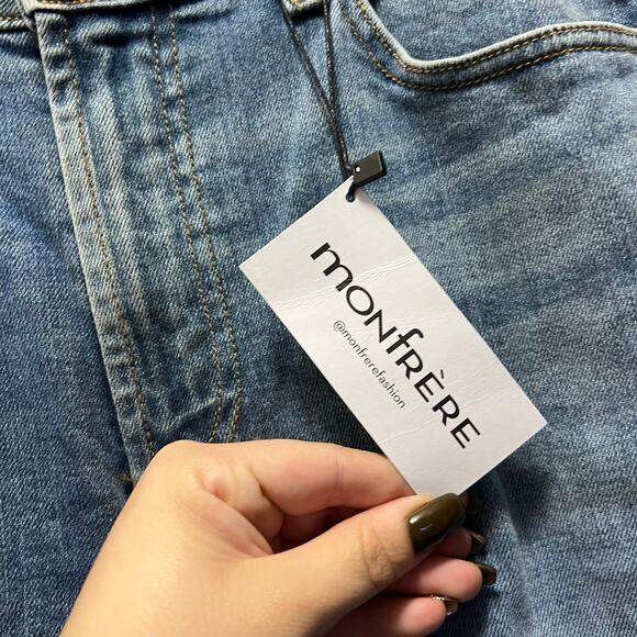 Monfrere Men's Deniro Straight Jeans Denim Cotton Mid-Rise Medium Wash Size 32 - Picture 6 of 10